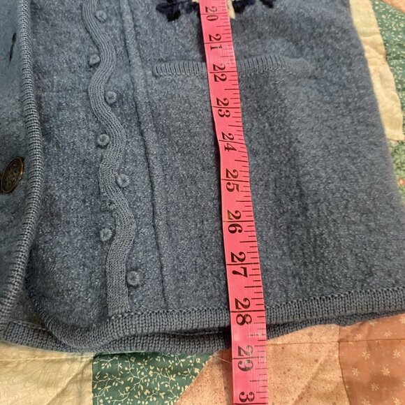 Vintage D'allairds Cardigan‎ Womens XL Boiled Wool Knit Granny Cottagecore - Picture 11 of 11
